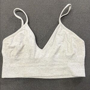 ALO Yoga Light Gray V-Neck Bralette